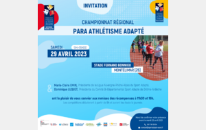 Championnat régional para athlétisme adapté 